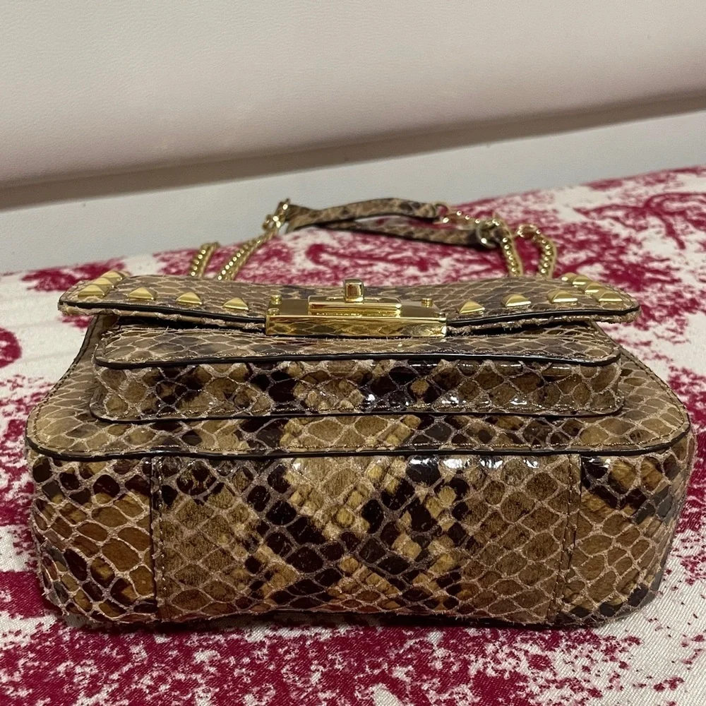 Michael Kors Snake Print Shoulder Bag